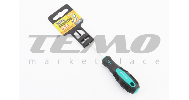 Викрутка магнітна TORX TT 9x 75мм ручка з TPR покриттям - фото 1