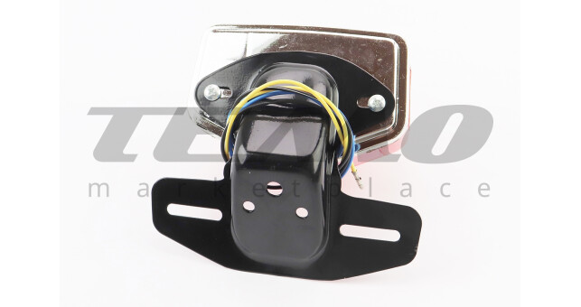 Ліхтар задній ALPHA, чорна ніжка під два болти - фото 2