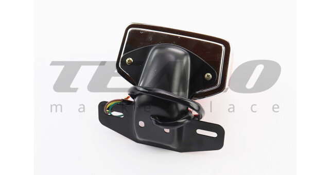 Фонарь задний ALPHA, черная ножка под два болта - фото 2