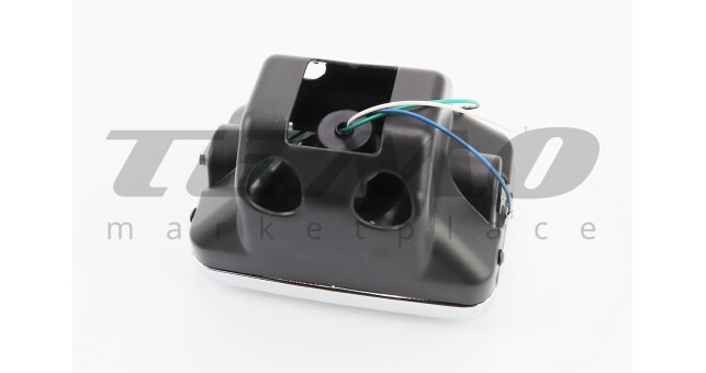 Фара передняя в сборе 180x120 мм - фото 2