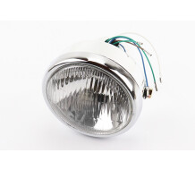 Фара передня GXmotor ALPHA кругла d-150 мм хром