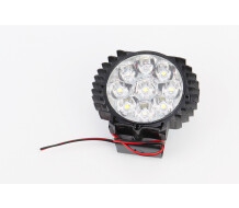 Фара додаткова світлодіодна 9 LED з кріпленням компакт чорна