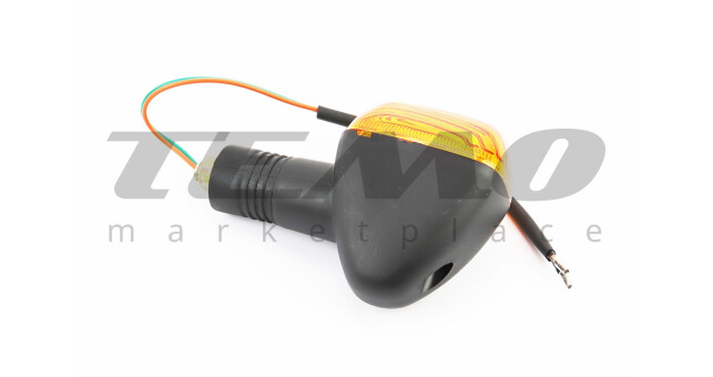 Поворот помаранчове скло L-130mm - фото 2