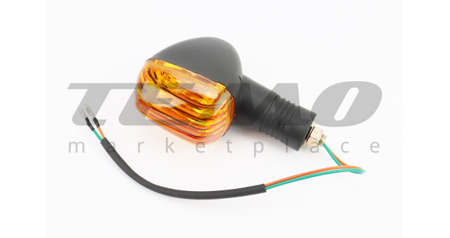 Поворот помаранчове скло L-130mm - фото 1