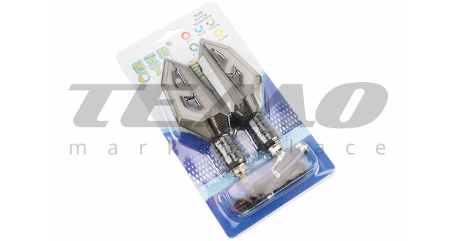 Повороти діодні CYT стріла на гнучкій ніжці+габарит білий секвентальний 2шт - фото 2