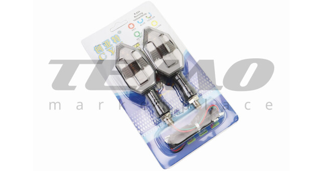 Повороти діодні CYT на гнучкій ніжці+габарит білий секвентальний 2шт - фото 2