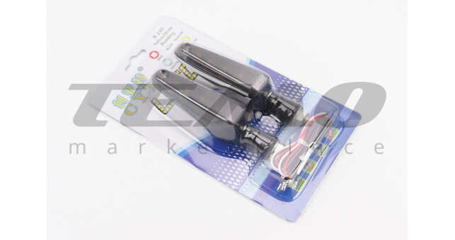 Повороти діодні CYT на гнучкій ніжці з габаритами білий секвентальний 2шт - фото 2