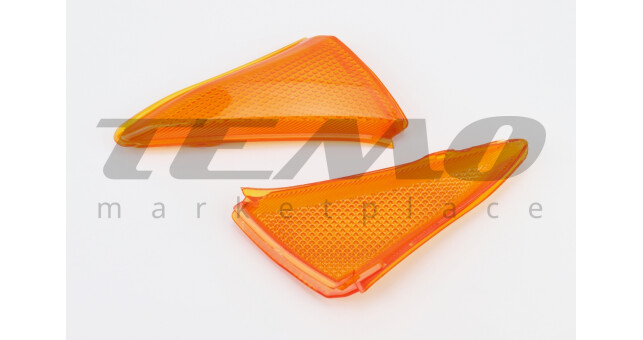 Стекло поворотов задних Honda LEAD AF48 желтые 2шт - фото 1