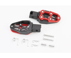 Подножки передние к-кт 2шт, ЧЕРНЫЙ-КРАСНЫЙ