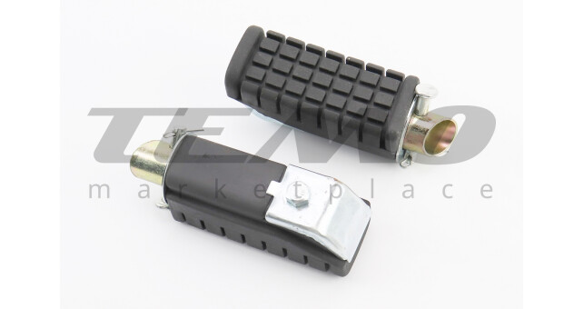 Подножки передние к-кт 2шт, серая пластина - фото 1