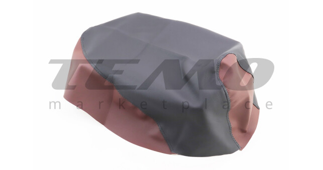 Чохол сидіння Honda DIO AF34 еластичний міцний матеріал чорний/коричневий - фото 1