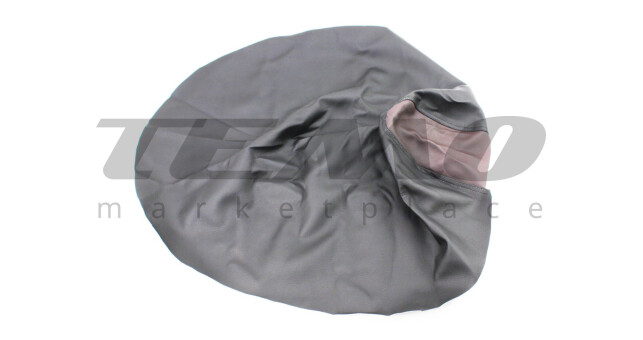 Чохол сидіння Suzuki LETS еластичний міцний матеріал чорний/коричневий - фото 1