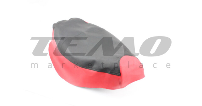 Чехол сиденья  WIND эластичный прочный материал чёрный/красный - фото 1