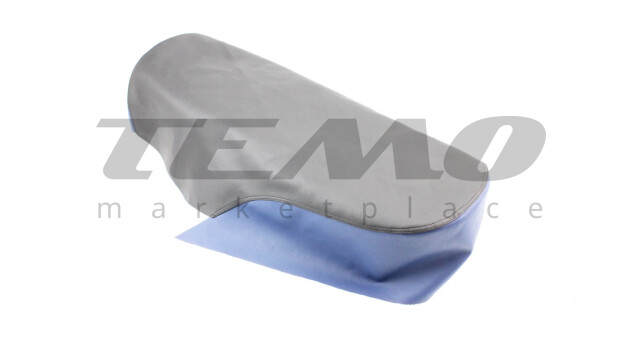 Чехол сиденья ALPHA эластичный прочный материал чёрный/синий - фото 2