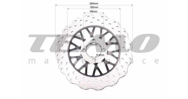 Диск тормозной BTS Loncin LX200GY-3 - фото 2