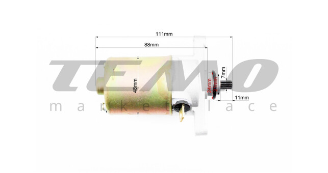 Стартер в зборі 50-100cc - фото 3