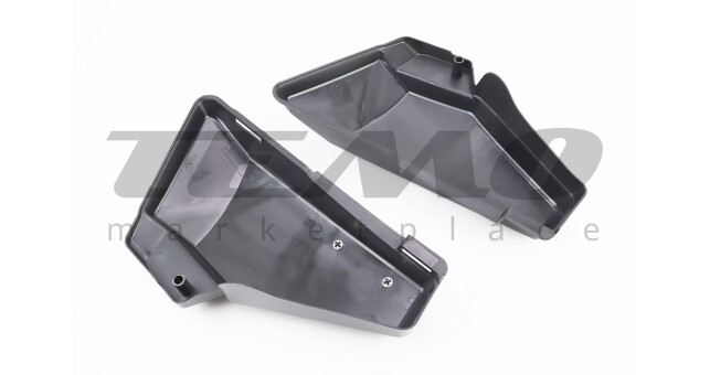 Крышка бардачка левая + правая ALPHA пластик к-кт чёрный - фото 2