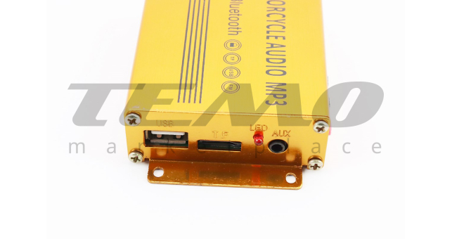 АУДИО-блок (Bluetooth, МРЗ-USB/SD, FM-радио, пультДУ, сигнализация) + колонки 2шт (черные) - фото 3