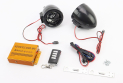 АУДИО-блок (Bluetooth, МРЗ-USB/SD, FM-радио, пультДУ, сигнализация) + колонки 2шт (черные) - фото 1