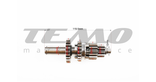 Коробка передач два вала с шестернями d-12 мм под подшипник - фото 4