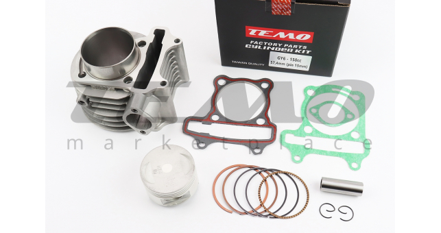 ЦПГ TEMO 150cc поршень 57.4 мм палець 15 мм - фото 1