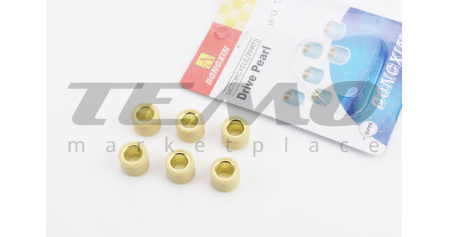 Ролики варіатора DONGXIN 6шт Honda/GY6 16x13 7г - фото 1