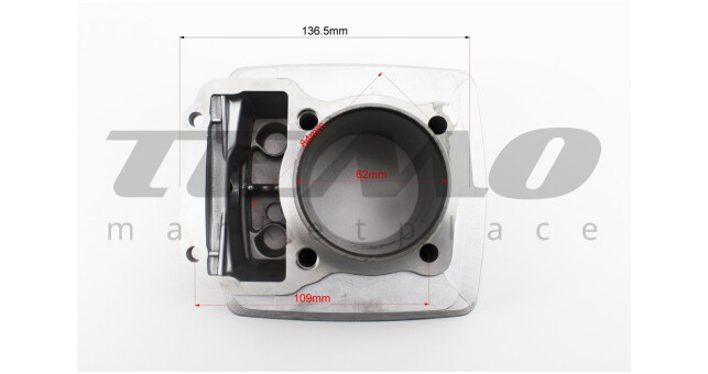 ЦПГ FENGRI CG150 поршень 62 мм палець 13 мм - фото 4