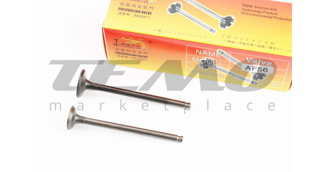 Клапан впускний, випускний (НЕМАГНІТНИЙ) к-кт Honda AF-56 (d = 20 / 16мм; h = 73,8 / 72,5мм) - фото 1