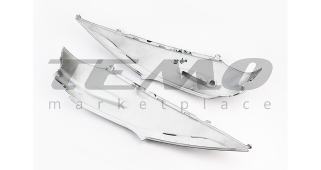 Пластик верхний боковой правый + левый Honda DIO AF27/28 чёрный - фото 2