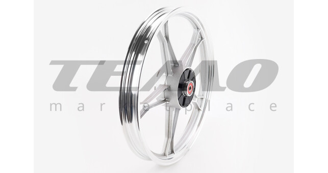 Диск задній литий 17x1.6 DELTA сріблястий вісь 12 мм - фото 1