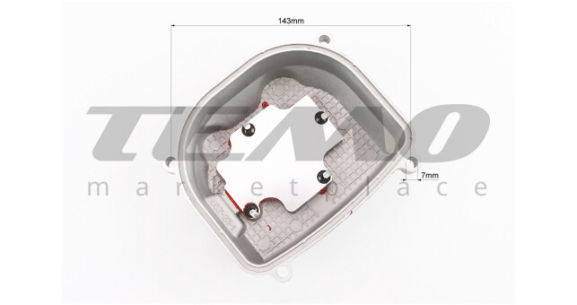 Кришка головки циліндра 125-150cc - фото 3
