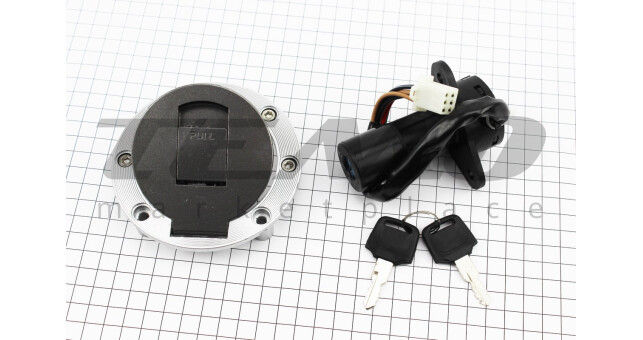 Замки запалювання Viper 125/150J кришка бака кругла - фото 1