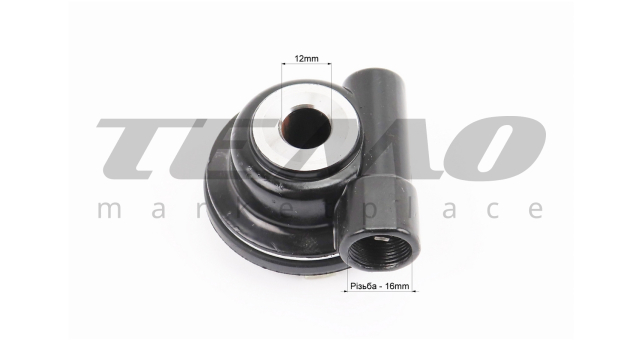 Kinlon JL150-70C Привід спідометра (різьба внутрішня) (під трос &quot;вилка&quot;) чорний - фото 3