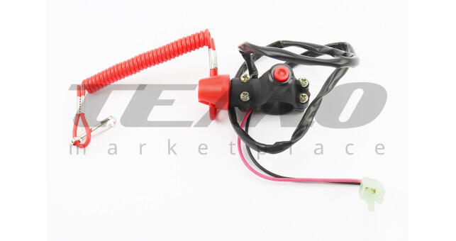 Аварийный выключатель двигателя (универсальный, подвесной) с чекой тросовой, тип 1 - фото 1