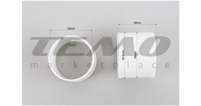 Втулка передньої вилки (35x38/39,50x30), фторопласт к-кт 2шт - фото 2