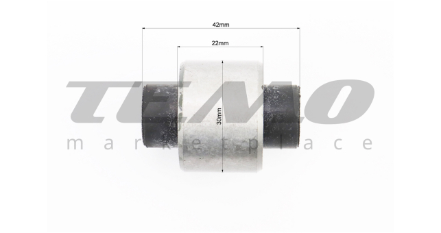 Сайлентблок двигуну 30*10*42/22 Yamaha SA36J - фото 2