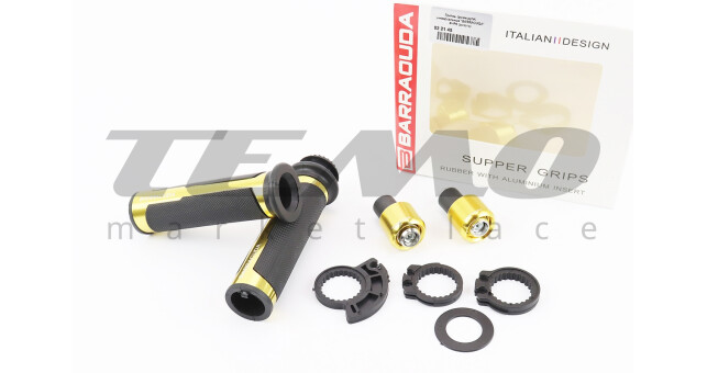 Рукоятка керма лев. / Пр. к-кт + заглушки керма "МЕТАЛ" ЗОЛОТИСТИЙ - фото 1