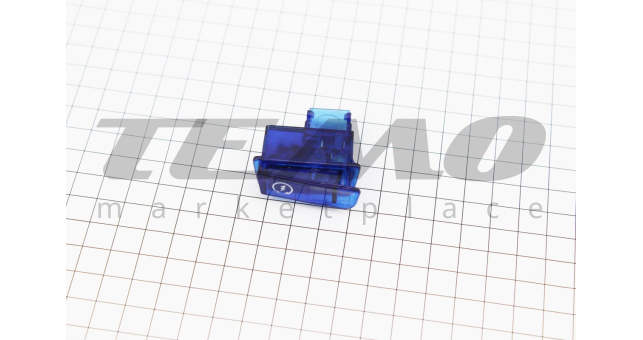 Кнопка стартера Honda LEAD/GY6 синя - фото 1