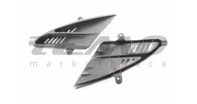 Вставки пластика основного левого + правого STORM чёрный - фото 1