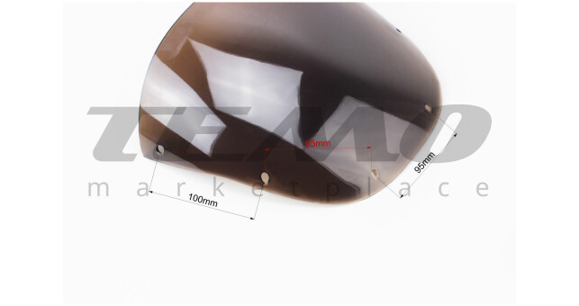 Стекло ветровое пластик черное не прозрачное - фото 4