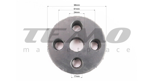 Муфта резиновая "голая" - фото 2