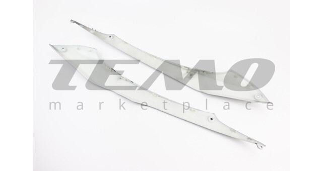 Пластик нижній бічний Yamaha JOG SA16 правий + лівий чорний - фото 2