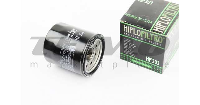 Фільтр масляний HF303 (M20x1,5) HONDA CB 500/1000, CBF 500/1000, CBR 600/1100 XX Super, NC 700 D Integra RC62, Kawasaki ZX-10R/ZX-14 - фото 1