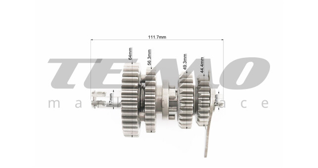 Коробка передач Active два вали з шестернями первинний вал 120 мм - фото 2