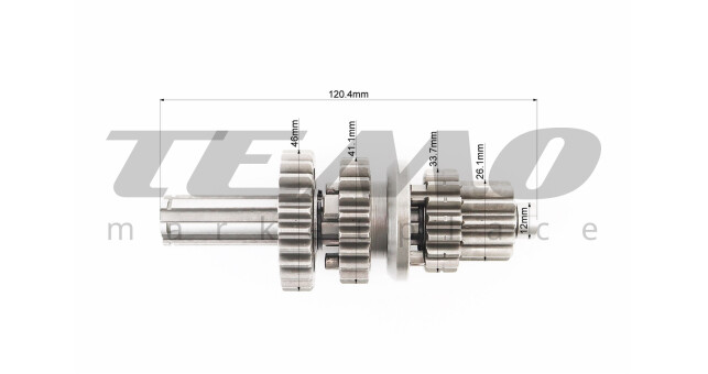 Коробка передач Active два вали з шестернями первинний вал 120 мм - фото 4