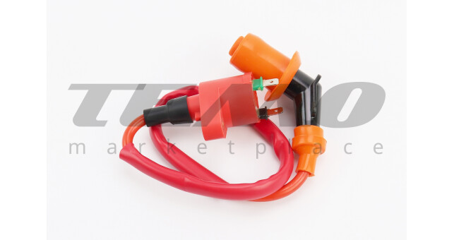 Котушка запалювання із свічником (помаранчева) TUNING - фото 1