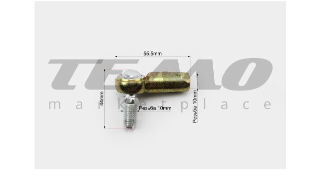 Наконечник рулевой тяги тип. 7 (резьба правая) - фото 3