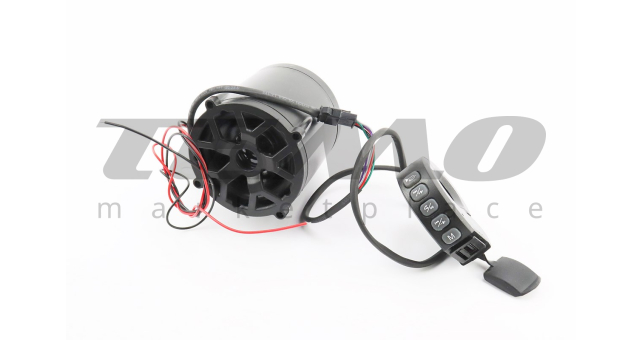АУДІО колонка двостороння (Bluetooth, МРЗ-USB / SD, FM-радіо, сигнал) + блок кнопок з кріпленням на кермо - фото 1
