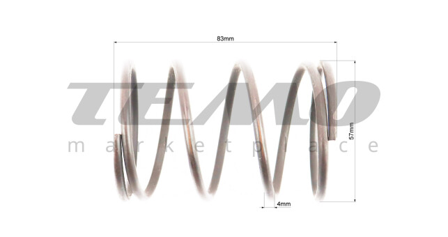 Пружина торкдрайвера Honda DIO 4T - 1200RPM - фото 2