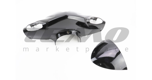 Голова пластик керма передній STORM New чорний - фото 1